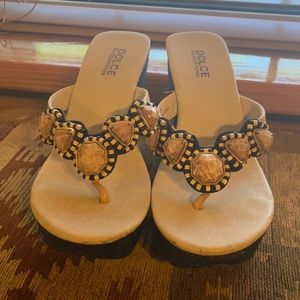 Lightly Used Dolce by MojoMoxy Gemmed Sandals